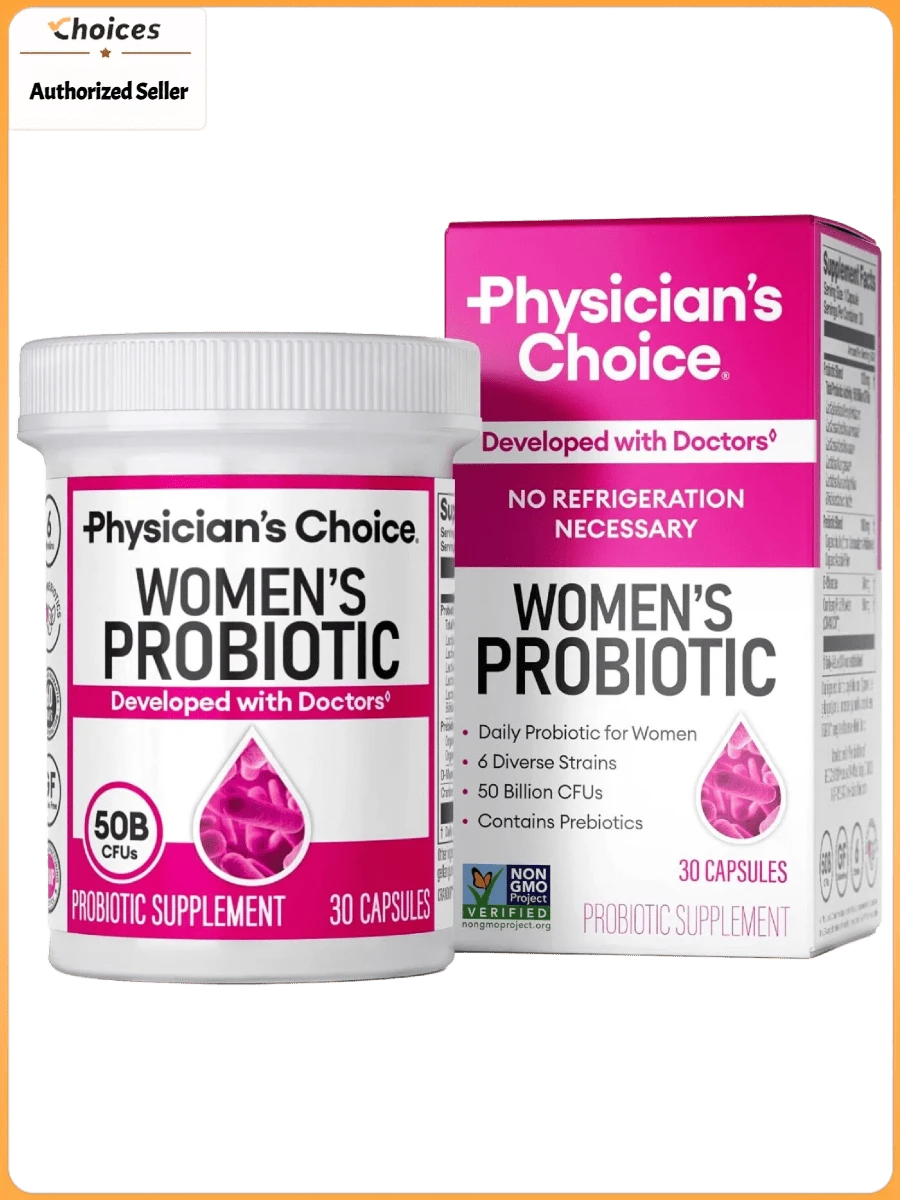 Women's Probiotics 50 Billion CFU – Probiotic Supplement With Prebiotics & Cranberry | Digestive & Feminine Wellness Support | 30 Capsules - 1 Bottle - View 1