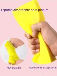 1PC Water-Absorbing Sponge, 17CM*7CM*3CM High-Density Micro-Porous Design | Ideal For Removing Acrylic Paint And Watercolor | Multi-Functional Kitchen And Bathroom Cleaning | Reusable - 17cm*7cm*3cm - View 3