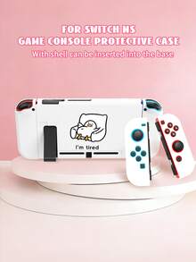 1个可爱沙发鸭图案保护套，适用于Switch 2 (2025)游戏机，兼容Switch NS/Switch OLED/Switch Lite，TPU软壳，通用保护套，Switch手柄保护套，Switch游戏配件，通用收纳袋，防摔、防滑、防刮，时尚美观，是送给家人和朋友的最佳礼物 - 查看 20