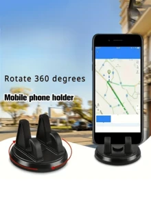 Car Phone Holder, 360 Degree Dashboard Mount, Rhinestone Design, Supports Vertical And Horizontal Modes, Easy Installation And Convenient Use. Suitable For Car Interior And Home/Office Use. Multiple Styles Available. Perfect As A Gift. - A - View 8