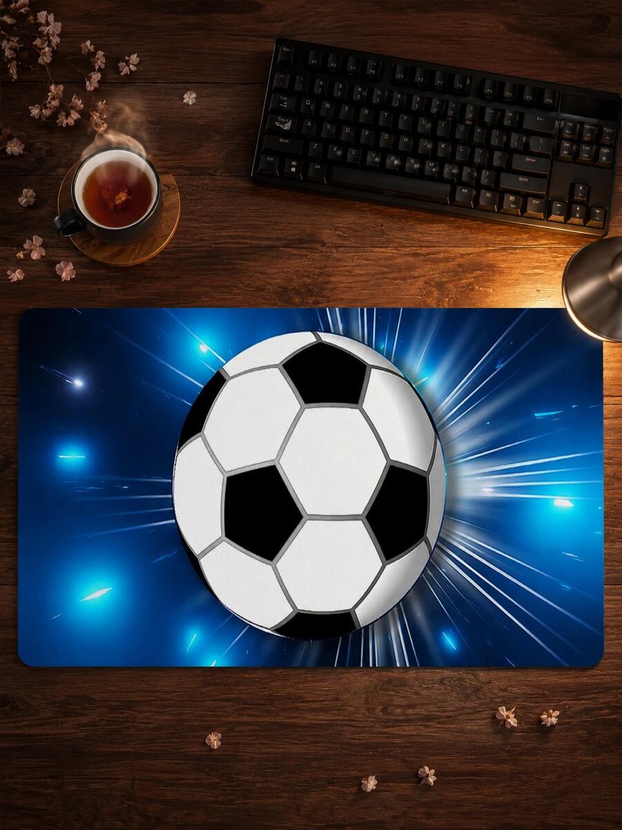 Lót chuột thể thao bóng đá cỡ lớn, thảm bàn phím gaming phong cách sân cỏ xanh, bề mặt vải mịn giúp điều khiển chuột chính xác, đế chống trượt tạo độ ổn định và bền bỉ, chống nước và dễ vệ sinh, quà sinh nhật cho bé trai, người đam mê thể thao, bàn làm việc máy tính văn phòng, tấm lót chuột và bàn phím mở rộng - Xem 1