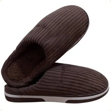PANTUFA FEMININA CHINELO DE QUARTO COM SOLADO DE BORRACHA TPR REF.: PTF06-149 - Marrom Escuro - Visão 10