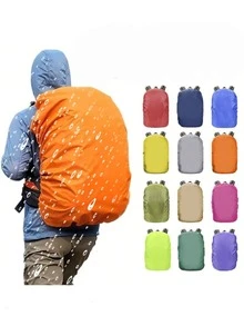 1pc Full Size Outdoor Backpack Rain Cover, Suitable For 20-70L Backpacks, High Quality Durable Nylon Waterproof Cover, Suitable For Hiking And Cycling, Lightweight And Wear-Resistant, Back To School Season - Multicolor - View 2