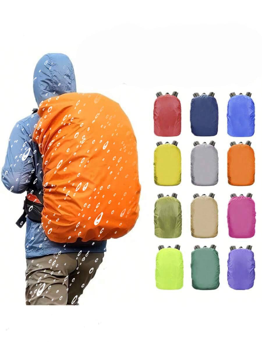 1pc Full Size Outdoor Backpack Rain Cover, Suitable For 20-70L Backpacks, High Quality Durable Nylon Waterproof Cover, Suitable For Hiking And Cycling, Lightweight And Wear-Resistant, Back To School Season