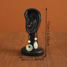 1pc Creative Human Ear Shaped Earring Storage Rack, Home Decor Ornament, Bedroom Storage, Back To School Season, Eid Essential - Multicolor - View 8