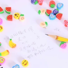 Odorless Mini Eraser Beads In Bottle, Cute Cartoon Mini Eraser Gift For Elementary Students, Learning Stationery Prize, Random Style - Eraser - View 5