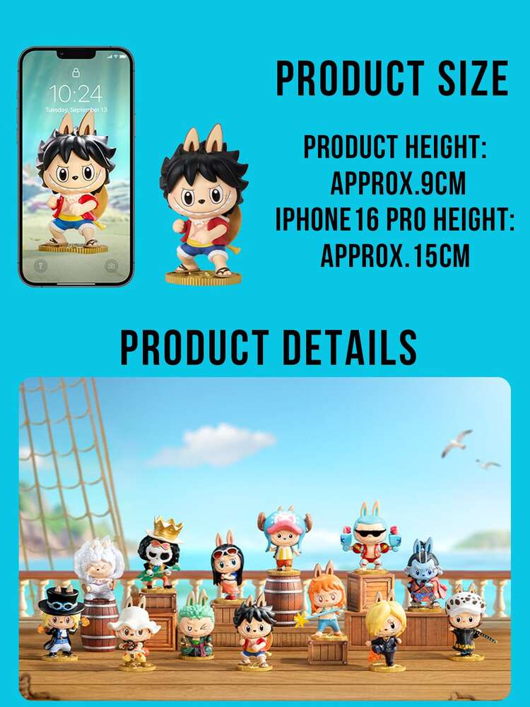 POP MART Monster X One Piece Series Blind Box Collectible Figures