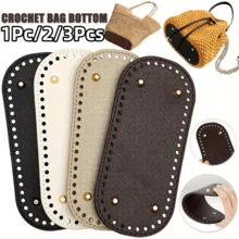 1 pieza/2/3Pcs Fondo de bolso de cuero PU, fondo de bolso precortado adecuado para la fabricación de bolsos DIY, adecuado para la fabricación de bolsos de mujer y la fabricación de carteras DIY - Multicolor - Ver 2