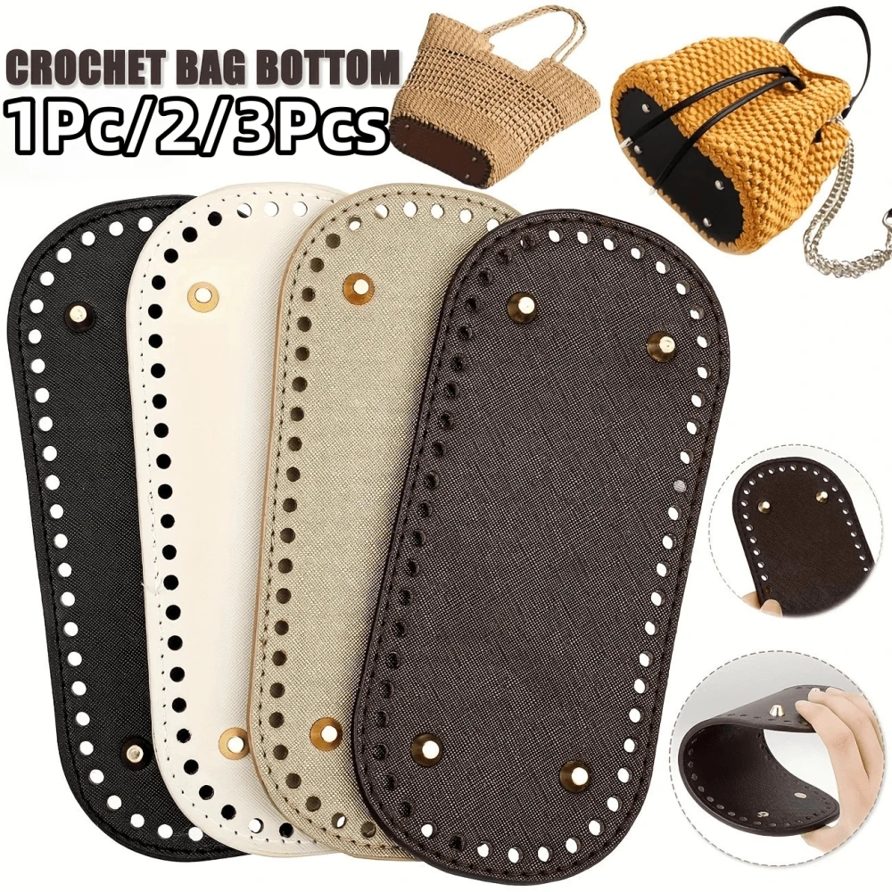 1 pieza/2/3Pcs Fondo de bolso de cuero PU, fondo de bolso precortado adecuado para la fabricación de bolsos DIY, adecuado para la fabricación de bolsos de mujer y la fabricación de carteras DIY