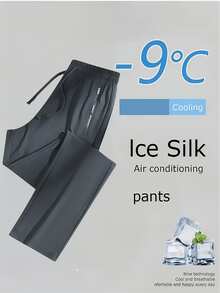 3Pcs Womens Ice Silk Nylon Sports Pants, Zipper Pocket Quick Dry Breathable High Elastic Casual Workout Trousers - 黑色+深灰+淺灰 - 查看 4
