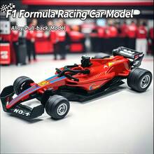 1pc F1 Formula Racing Car Model, Alloy Material, Driveable, Realistic Tires, Fine Paint, Multiple Colors Available, Suitable For Children's Play, Racing Enthusiasts' Collection, Birthday Gift, Holiday Celebration Or Desktop Display - Multicolor - View 4