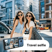 Magnetic Phone Vlog Selfie Monitor With HD Screen Display - Rechargeable 36V Dual Power (Battery/USB), Compatible With IOS And Android Phones, With Remote Control, Wireless Rear Camera Monitor, Suitable For Live Streaming, Content Creation, Selfies, Video Recording And More - Multicolor - View 10