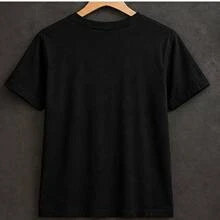 Women's T-Shirt With Cat And Moon Print, Short-Sleeved Printed T-Shirt, Casual Cotton Blouse, Round Neck For Everyday Wear, Casual Evenings, And As A Gift - 黑色 - 查看 5