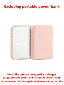 1pc Apple Magnetic Suction Protective Case. (Excluding Charger) Made Of Soft TPU Material, It Has Shockproof And Anti Drop Functions. You Can Also Stick Your Favorite Sticker Pattern On The Protective Shell - Multicolor - View 10