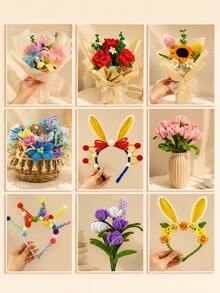 Chenille Stem Pipe Cleaners, Flexible Fuzzy Craft Sticks For DIY Handmade Bouquets, Floral Designs, Art Projects, Party Decorations, Graduation, Wedding & Birthday Gift Making, Back To School, Christmas & Holiday Craft Supplies - Multicolor - View 3