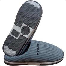 Women's Slipper/Bedroom Slipper With TPR Rubber Sole REF.: PTF06-149 - 灰色 - 查看 5