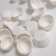 Mini Cake Paper Cups, Baking Small Paper Cups, Small Cake Paper Cup Liners, Baking Molds, Disposable Cake Paper Cups - White - View 9