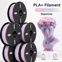 PLA+ 3D Printer Filament 1.75mm, 1.25KG Multicolor Rainbow PLA Plus FDM Filament, Smooth Printing, Helps Reduce Tangling, Low Warping, For Most FDM 3D Printers, Models, Prototypes, Desk Decor & DIY Projects - View 15