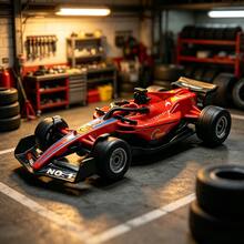 1pc F1 Formula Racing Car Model, Alloy Material, Driveable, Realistic Tires, Fine Paint, Multiple Colors Available, Suitable For Children's Play, Racing Enthusiasts' Collection, Birthday Gift, Holiday Celebration Or Desktop Display - Multicolor - View 2