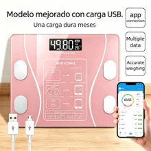 Smart Body Scale, Electronic Body Composition Monitor With 18 Analysis Functions, Measures Weight And Body Fat, High-Precision Digital Scale, Load Capacity Up To 400 Lbs, Convenient Home Design, Easy-To-Use Daily Health Monitoring And Fitness Tracking - Báscula Corporate Recargable Por USB - View 17