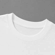 Women's Short-Sleeved Printed T-Shirt, Spring Clothing, Holiday Outfit, Black For Summer, Beach Look, Vacation, Country Style, Women's Office Outfit. - 白色 - 查看 5