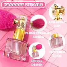 1pc Pink Glass Portable Refillable Spray Bottle, Cute Soft Tone Small Low-Key Compact Practical, Completely Leak-Proof Refillable, Fine Mist Spray For Bag, Multi-Purpose Travel Essential, Beautiful And Cute Gift For Holidays And Parties - Multicolor - View 3