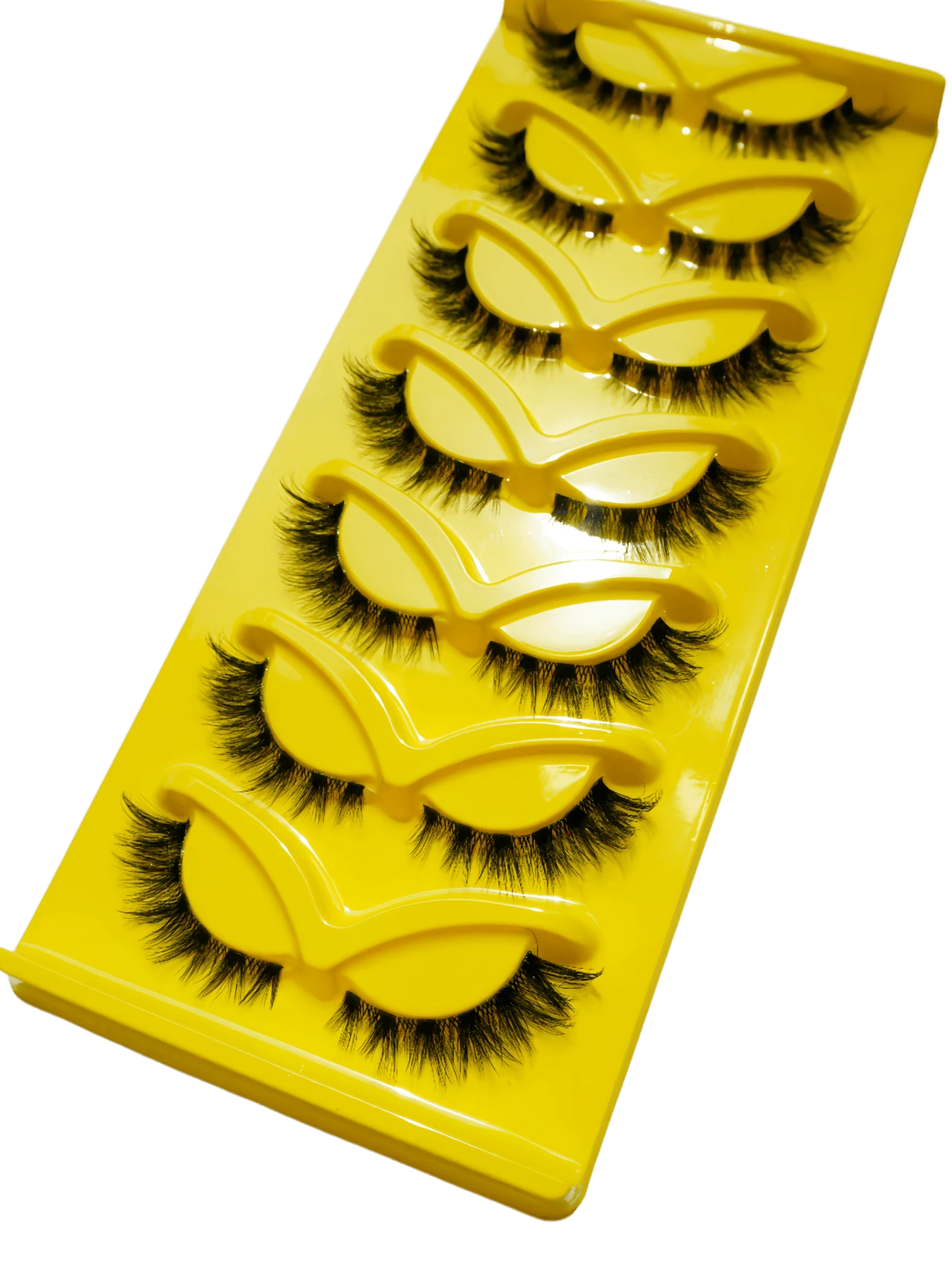 7 Pairs Luxury Thick & False Eyelashes - Dense & Fluffy, Cat Eye False Eyelashes Create Dewy Makeup Look, Moisturizing Feel, Reusable - View 1