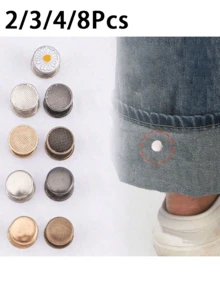 2/3/4/8Pcs Invisible Pant Leg Shortening Clips, Prevent Pant Hem Dragging, Anti-Drag Pant Leg Cuff Clips, Invisible No-Sew Fixing Clips, Suitable For Sun Hats, Bucket Hats, Jeans, Long Pants, Clothing Anti-Slip Accessories - Multicolor - View 11