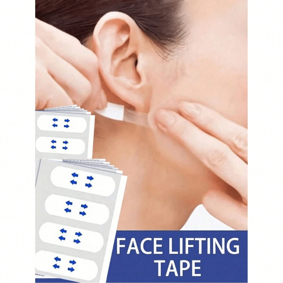 320pcs/160pcs/120pcs/80pcs/40pcs Face Lifting Tape | Invisible Instant Lifting Tape | Lift Sagging Skin, Reduce Double Chin | Alcohol-Free, Unisex, Concealable Before Makeup