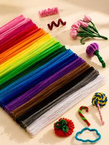 Chenille Stem Pipe Cleaners, Flexible Fuzzy Craft Sticks For DIY Handmade Bouquets, Floral Designs, Art Projects, Party Decorations, Graduation, Wedding & Birthday Gift Making, Back To School, Christmas & Holiday Craft Supplies - Multicolor - View 7