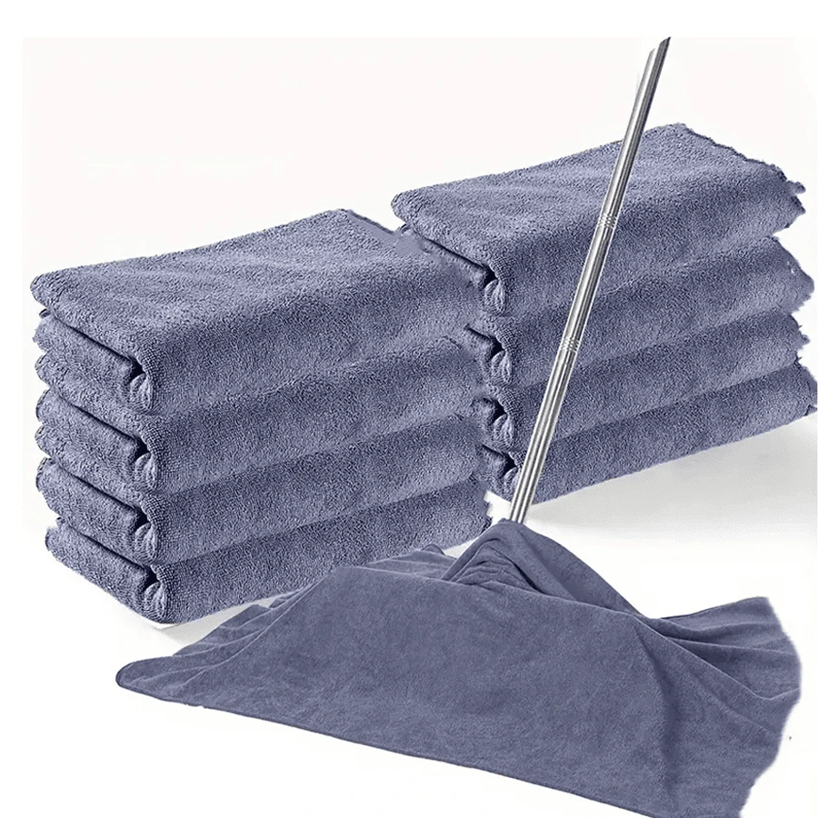 4/8 Paños de limpieza de microfibra ultra suave, reutilizables y lavables, aptos para trapear, limpiar pisos, ventanas, de estilo moderno, de material no tejido, de secado rápido