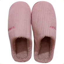 Women's Slipper/Bedroom Slipper With TPR Rubber Sole REF.: PTF06-149 - Rosa Claro - 查看 3