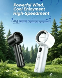 REMAX RS-SF22/RS-SF23 Handheld Fan, Mini Portable High-Power Rechargeable Fan, Multi-Speed Adjustable, Lightweight And Portable, Summer Cooling Essential - Handheld Fan - View 1