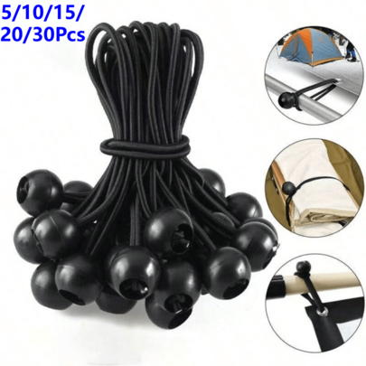 5/10/15/20/30Pcs Corda Elástica Resistente para Toldo/Tenda/RV Ferramenta de Fixação à Prova de Vento Cinta de Amarração Universal Ajustável