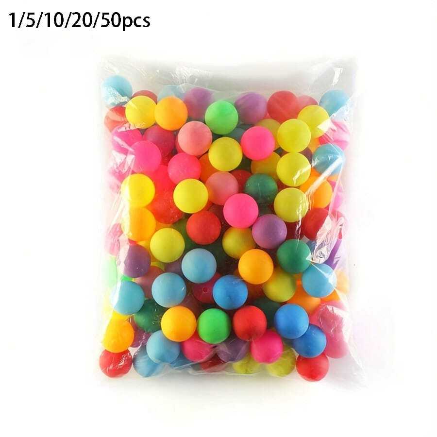 Set de 15 piezas, Set de 10 piezas, Paquete de 20 pelotas de ping pong de 40 mm de alta elasticidad y color aleatorio para entretenimiento y deportes al aire libre - Multicolor - Ver 1