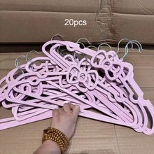 10pcs Wide Shoulder Velvet Hangers Non-Slip Durable Closet Organizer Large Size Clothes Rack Storage Solution Home Wardrobe Display Stand Hook Set Pack Bedroom Organization - Multicolor - View 13