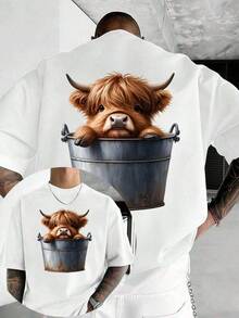 Men T-Shirts - 白色 - 查看 6