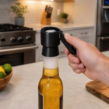 1 Stück 3 Stück Premium 3D gedruckter Flaschenverschluss-Werfer-Öffner, kreatives Bieröffnungs-Gadget für Poolpartys & Heimbar - Übersicht 9