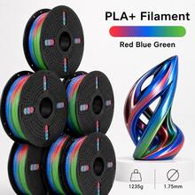 PLA+ 3D Printer Filament 1.75mm, 1.25KG Multicolor Rainbow PLA Plus FDM Filament, Smooth Printing, Helps Reduce Tangling, Low Warping, For Most FDM 3D Printers, Models, Prototypes, Desk Decor & DIY Projects - View 16