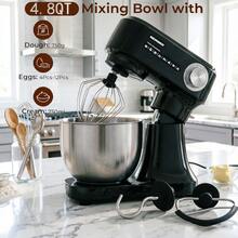 Kitchen Food Stand Mixer -Food Processor, Dough Kneader With Dough Hook, Beater And Whisk For Baking, Cakes And Most Home Chef Food Mixers - US A Type Plug(110-127V) - View 2