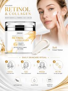 Face Care Cream Gentle Lightweight Fresh Comfort Hydrating Formula Soft Smooth Skin Appearance Daily Beauty And Night Routine - Multicolor - View 5