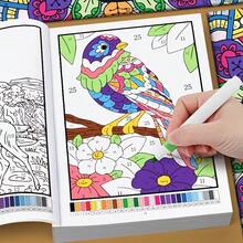 Color By Numbers Mandala Coloring Book For Adults And Teens, An Engaging Adult Version Of A Mandala Number Coloring Book, Designed Specifically For Relaxation And Unwinding. It's The Perfect Holiday Or Birthday Gift For Yourself Or A Friend - Multicolor - View 3