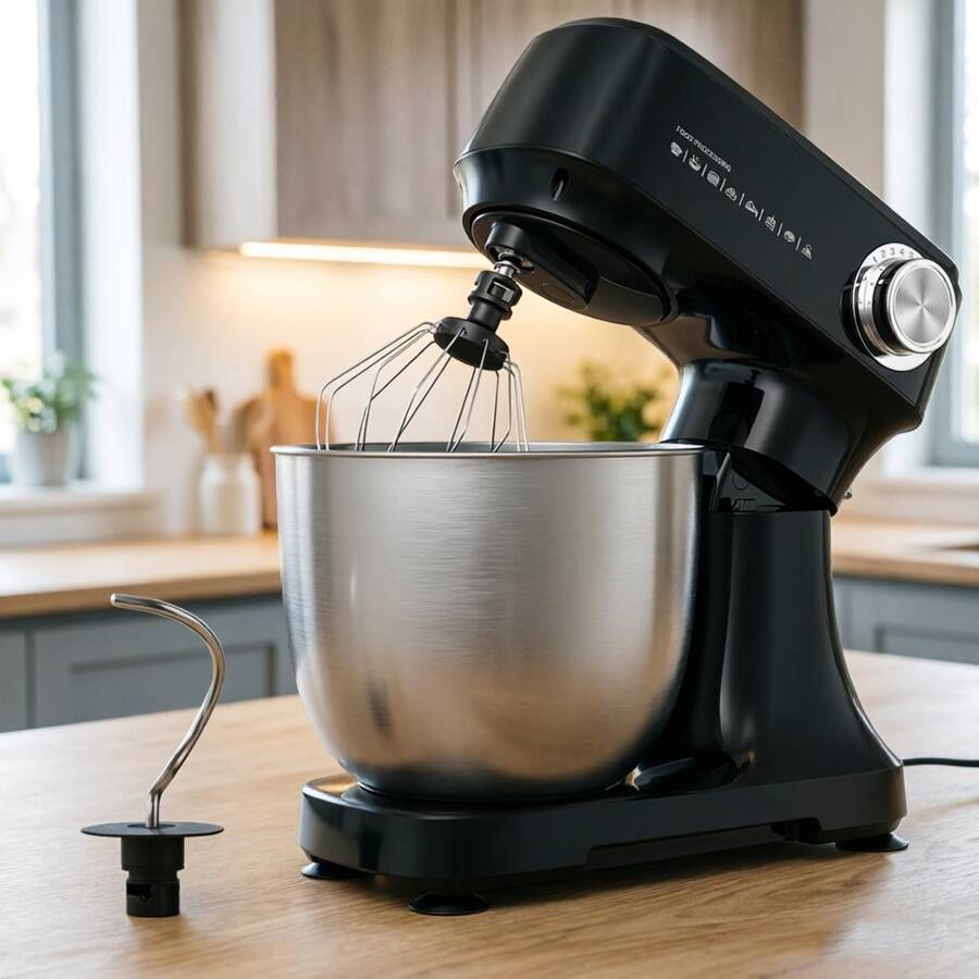 Kitchen Food Stand Mixer -Food Processor, Dough Kneader With Dough Hook, Beater And Whisk For Baking, Cakes And Most Home Chef Food Mixers - US A Type Plug(110-127V) - View 1