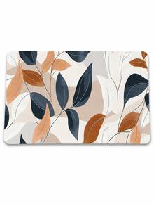 Alfombrilla de escritorio minimalista con estampado de hojas, estilo nórdico de plantas, para mouse de computadora, superficie de tela suave con control de mouse fluido, base de goma antideslizante estable y duradera, impermeable y fácil de limpiar, adecuada para el hogar, la oficina, el estudio, el Día de la Madre, regalo de graduación, alfombrilla de escritorio extendida - Ver 6
