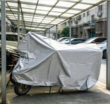 Funda para Moto y Scooter, Impermeable y Protectora contra el Sol, Polvo y Lluvia, Universal 210*120 CM - gris - Ver 5