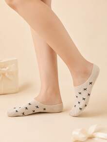 4 Pasang Kaos Kaki Wanita Motif Pita Berwarna-warni, Bahan Rajut Bernapas, Gaya Serbaguna Musim Semi/Panas, Gaya Jepang Segar yang Modis, Untuk di Rumah, Perjalanan, Pesta, Olahraga, Sekolah, Hadiah Liburan - MultiWarna - View 6