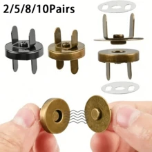 2/5/8/10Pairs 14-18mm Magnetic Snap Buttons, Suitable For Handbags, Wallets, Craft Bags, Etc., Complete Accessories. - Multicolor - View 2
