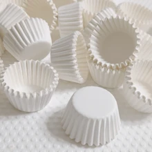 Mini Cake Paper Cups, Baking Small Paper Cups, Small Cake Paper Cup Liners, Baking Molds, Disposable Cake Paper Cups - White - View 6