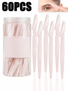 30件套浅粉色眉毛剃刀套装，包含眉毛修剪器、去角质和修容工具、身体脱毛修剪器，女士眉形修型套装，配有长柄刀片和精准防护罩，适合居家或旅行使用。 - 淺粉 - 查看 13
