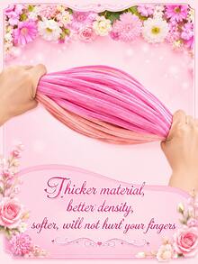 200pcs Pink Chenille Stems, Bendable Fuzzy Pipe Cleaners For Handmade Crafts, Plush Craft Sticks, Colorful DIY Art Supplies For Craft Projects, Decorations & Creative Handmade Designs - Pink - View 5